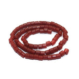4mm 5 strings Glass Tyre Beads Red