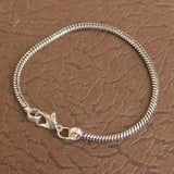 German Silver Smooth Textured Bracelet