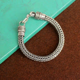 German Silver Braided Bracelet
