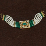 Kundan Work Acrylic Crystal Beads Bracelet