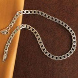 German Silver Solid Curb Chain