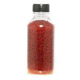 Glass Trans Seed Beads Red 8/0