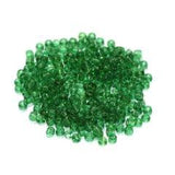Glass Trans Seed Beads Green 11/0