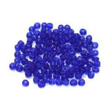 Glass Trans Seed Beads Blue 8/0