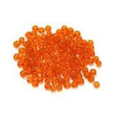 Glass Trans Seed Beads Orange 8/0