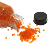 Glass Trans Seed Beads Orange 8/0