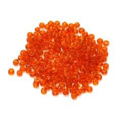 Glass Trans Seed Beads Orange 11/0