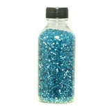 2 Cut Silver Line Glass Seed Beads Turquoise 11/0