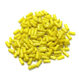 450 Gms, 5mm Bugles Seed Beads Yellow