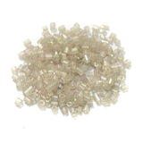 450 Gms 2 Cut Silver Line Glass Seed Beads White