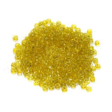 450 Gms Glass Trans Seed Beads yellow 11/0