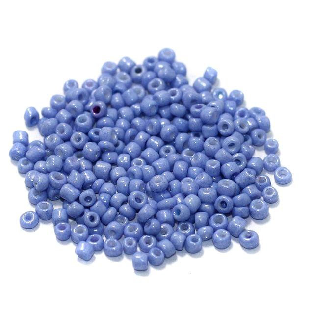 450 Gms Glass Opaque Seed Beads Sky Blue