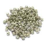 450 Gms Glass Opaque Seed Beads Silver 11/0