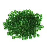 450 Gms Glass Trans Seed Beads Green