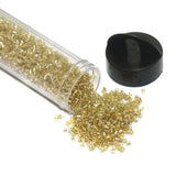 2800+Pcs, 13/0 Golden 2 Cut Silver Line Glass Seed Beads