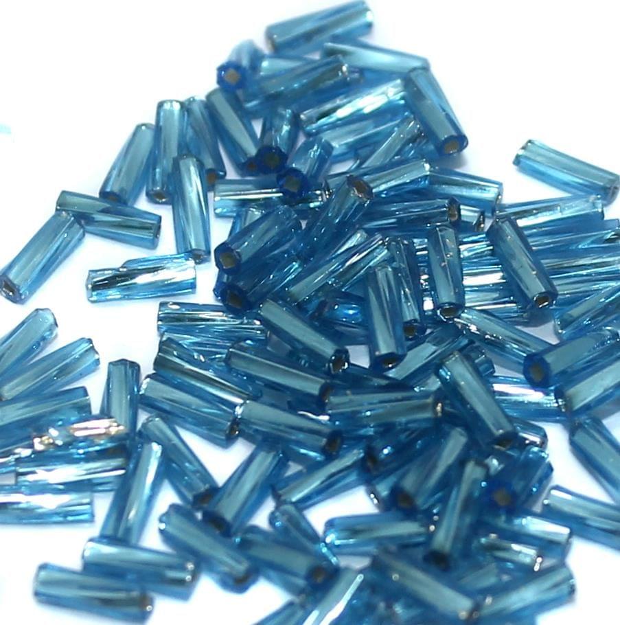 850 Pcs Nippon Seed Beads Twisty Buggles Dark Turquoise, Size 11/0, 8mm