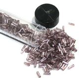 850 Pcs Nippon Seed Beads Twisty Buggles Light Purple, Size 11/0, 8mm