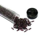 850 Pcs Nippon Seed Beads Twisty Buggles Dark Purple