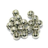 100 Pcs, 6mm Solid Brass Round Beads Silver
