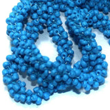 1 Mtr Opaque Sky Blue Seed Bead Beaded String For Necklace