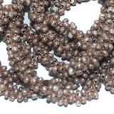 1 Mtr Opaque Brown Seed Bead Beaded String For Necklace