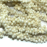 1 Mtr Luster Cream Seed Bead Beaded String For Necklace