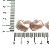 1 String, 22mm Peach Shell Pearl Beads