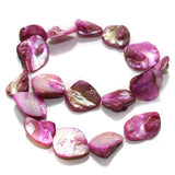 Magenta Shell Beads String 18-22 mm