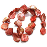 Red Shell Beads String 18-22 mm