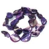 Purple Shell Beads String 18-22 mm