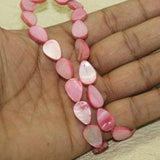 15x10mm  Drop Shell Beads Pink 1 String