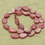 15x10mm  Drop Shell Beads Pink 1 String
