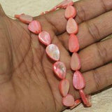 15x10mm  Drop Shell Beads Light Pink 1 String