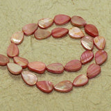 15x10mm  Drop Shell Beads Light Pink 1 String