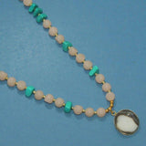 Designer Handmade Gemstone Druzy Beaded Necklace Set