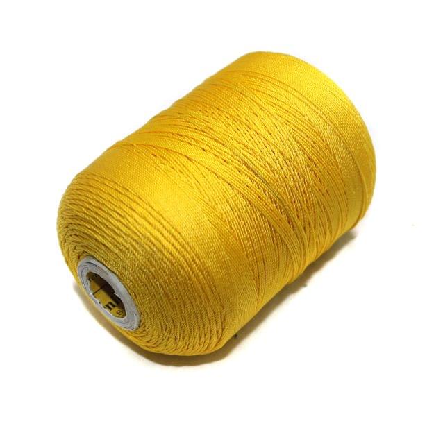 5000 Mtr Satin Cotton Thread 0.40mm Yellow