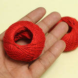 Cotton Thread Jewellery Making & Craft Work 0.5mm Red