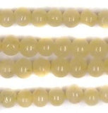 1 String Semiprecious Stone Round Beads Yellow 5 mm