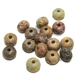 50 Pcs. Soap Stone Roundelle Beads 11x15 mm