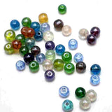 700+ Special Polish Glass Round Beads Assorted 6 mm