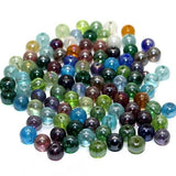 300+ Special Polish Glass Round Beads Assorted 8 mm