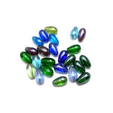 200+ Special Polish Glass Drop Beads Assorted 6x8 mm