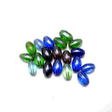 180 Special Polish Glass Oval Beads Assorted 6x8 mm