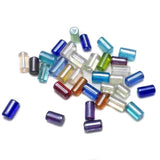 500+ Special Polish Glass Tube Beads Assorted 4x8 mm