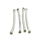 4 Pcs, 52mm German Silver Pipe/Hollow Pipe