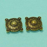2 Pcs German Silver Connector Spacers 1.25 Inch