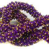 50 Gms, 3mm Acrylic Loreal Beads Purple