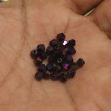 400 Pcs, 4mm Metallic Purple Faceted Glass Bicone Beads
