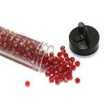 400 Pcs, 4mm Trans Luster Red Faceted Crystal Rondelle Beads