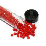 400 Pcs, 4mm Opaque Red Faceted Crystal Bicone Beads